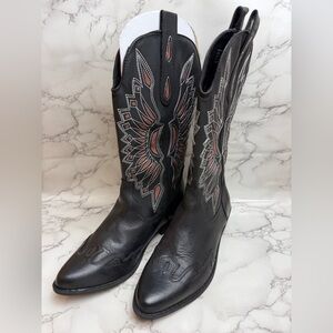 Women’s Coconuts by Matisse Black and Red Western Boots US Size 9,5
